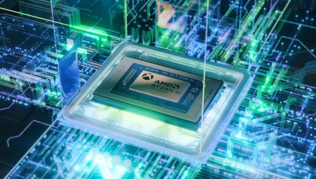 The NPU in the Ryzen AI Z2 Extreme gives the Ally X extra AI-related functionality (Image Credit: Microsoft / AMD)