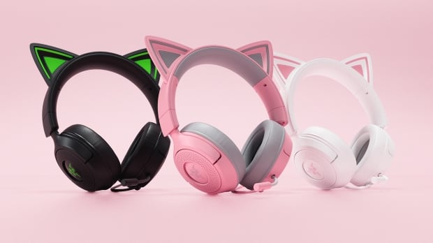 The new Razer Kraken Kitty V3 line, image credit: Razer.