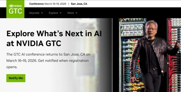 NVIDIA GTC 2026 confirmed for March 16-19: expect Blackwell, Rubin, Feynman GPUs but no GeForce 22