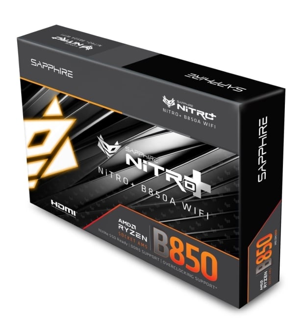 SAPPHIRE intros NITRO+ B850A WiFi 7: new AMD AM5 mobo supports up to 256GB of RAM, and more 16