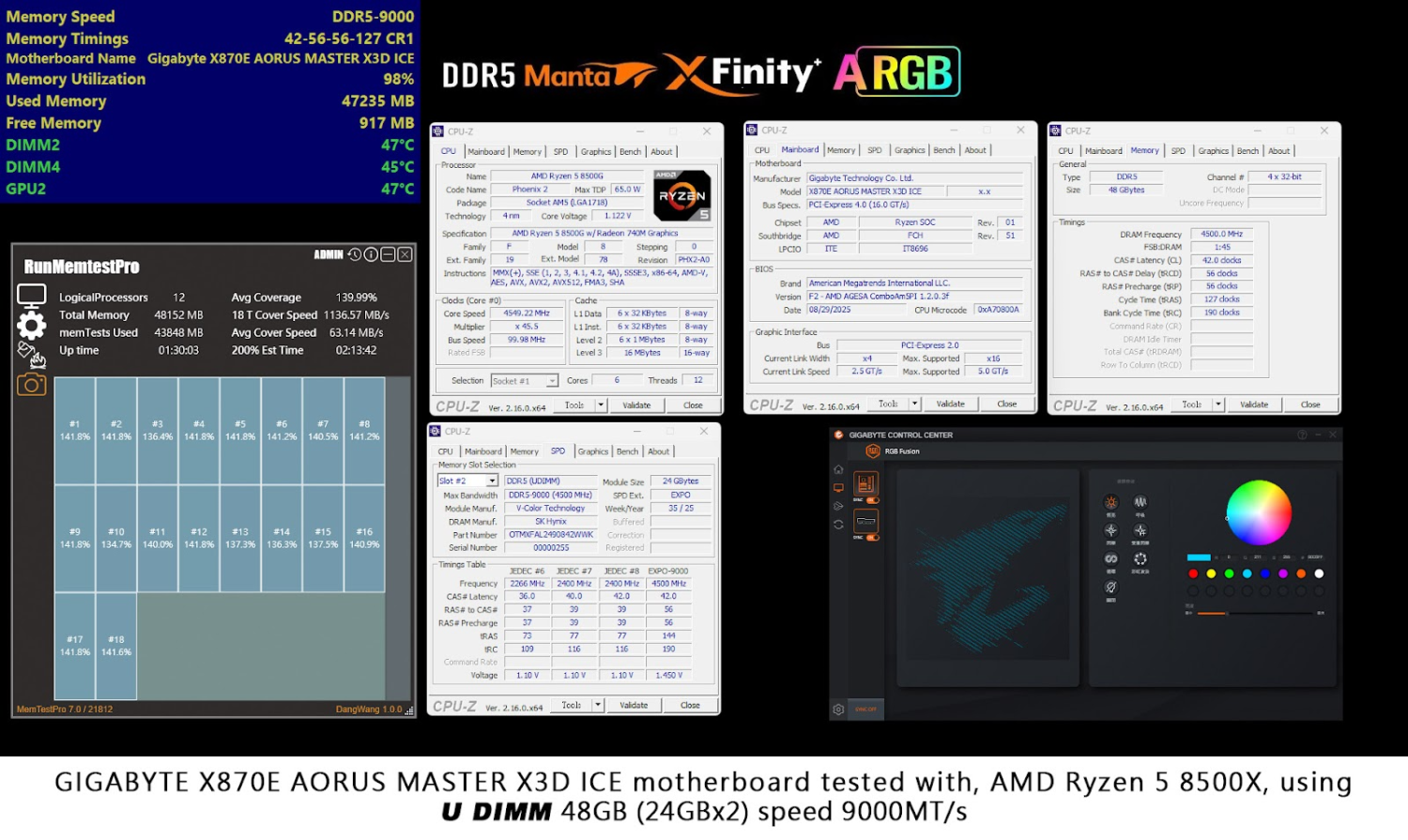 V-color's new XFinity DDR5 RAM: up to 9066 MT/s, world's first DDR5 RAM ...