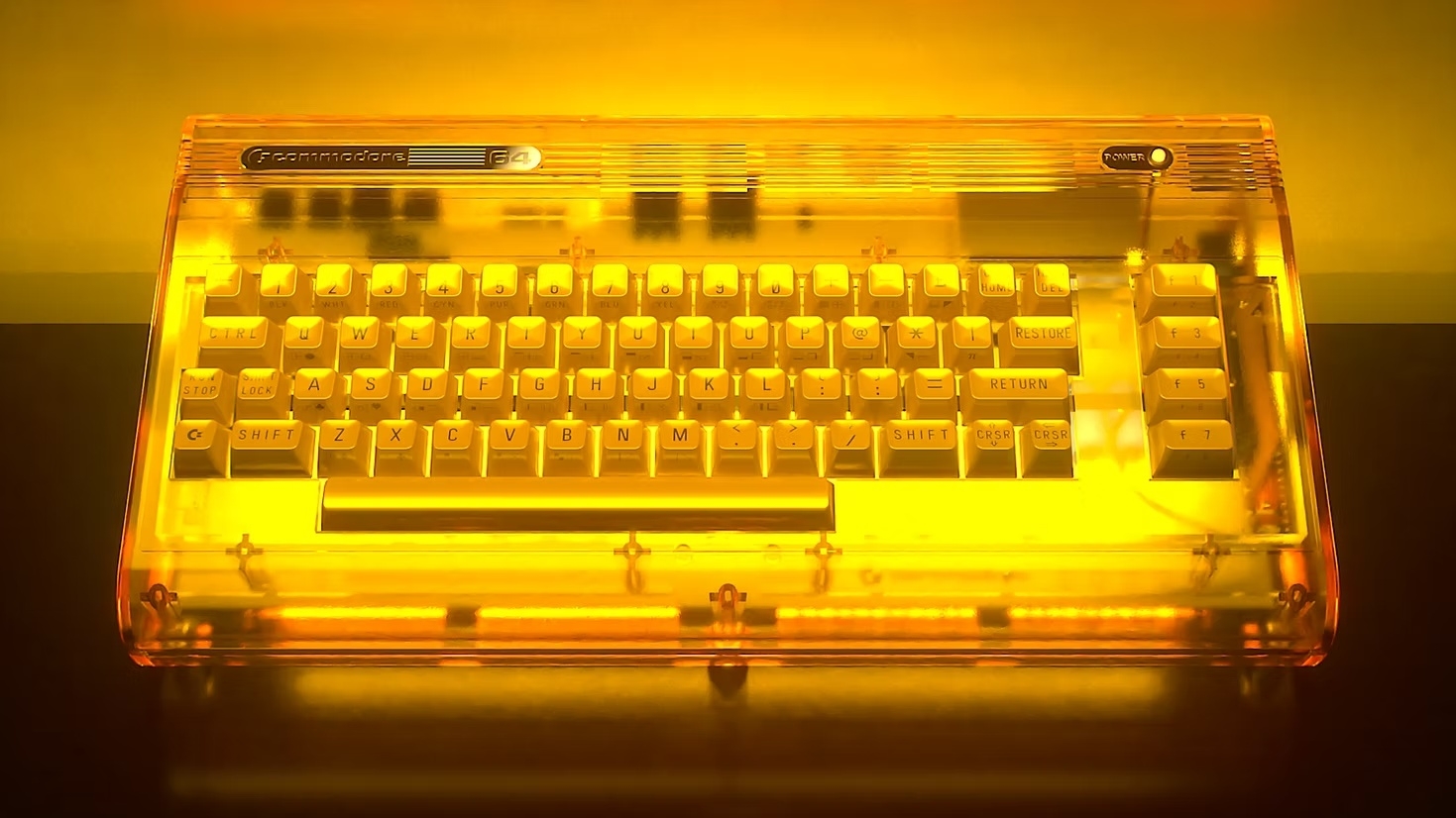 Translucent 64 Commodore 64 returns with a gold-plated and translucent Founders ...