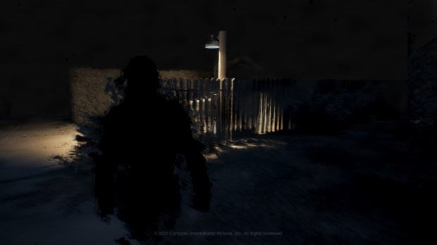 Michael Myers' Shape Jump ability in action.