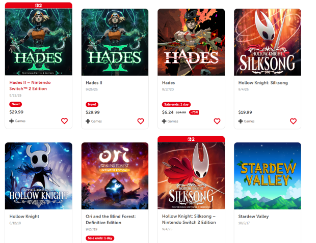 Hades II hits 100K players on Steam in 24 hours, dethrones Silksong as #1 best-seller on eShop 23