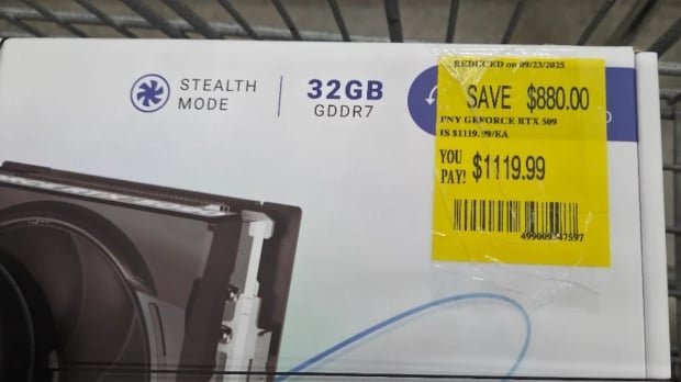 How cheap can RTX 5090 GPUs get at Walmart? Lucky gamer grabs a PNY OC model for $1,120