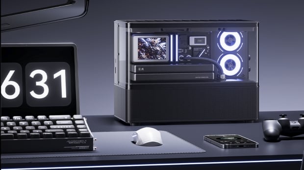 Edifier's 'New Cyber' looks like a compact gaming PC, but it's actually a desktop speaker