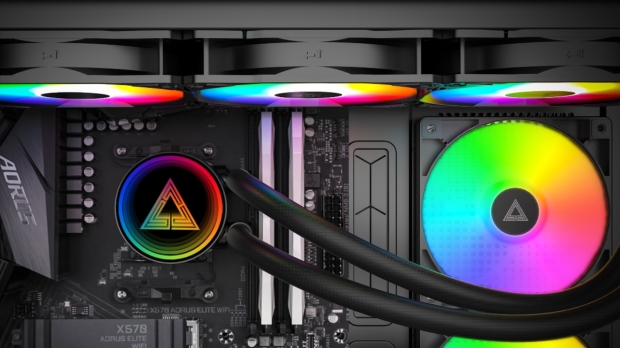 MONTECH LightFlow ARGB AIO cooler blends strong cooling with infinity mirror design