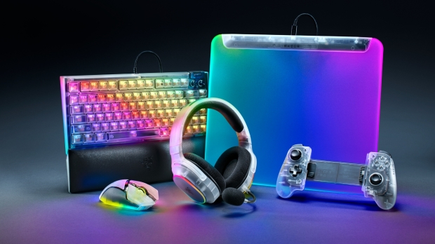 Razer's new Phantom White Edition collection of gaming gear, image credit: Razer.