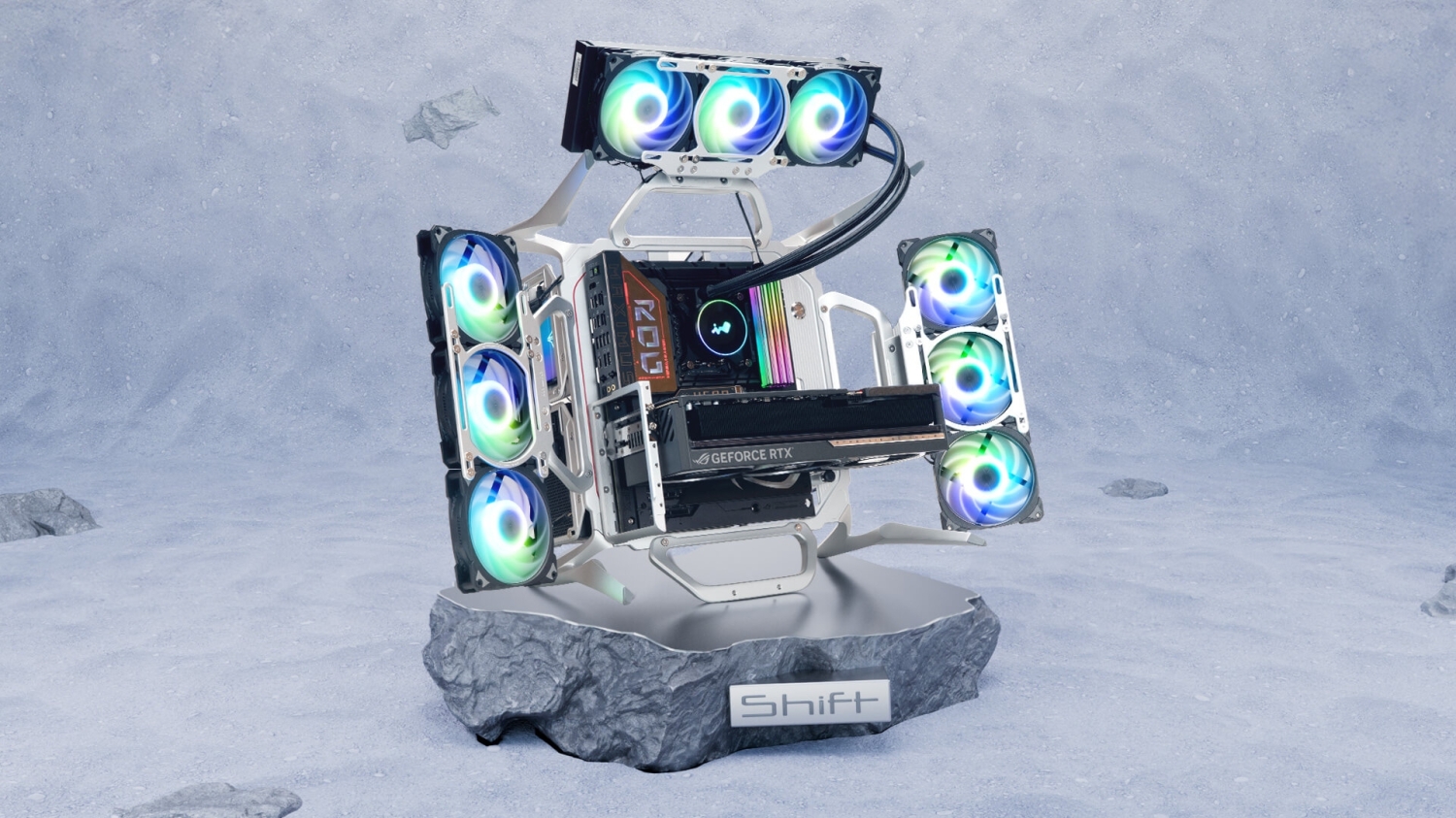 InWin's new SHIFT open-frame chassis looks like a UFO or drone