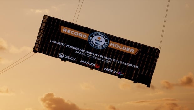 Xbox sets Guinness World Record with Ninja Gaiden 4 stunt over Miami 250