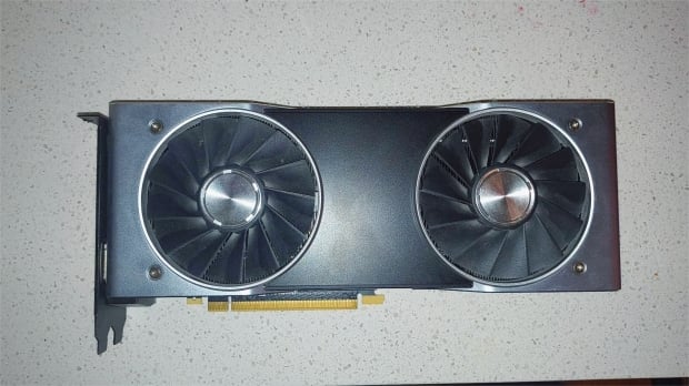 GeForce RTX 2080 Ti prototype appears with 'GeForce GTX' branding and beefier specs