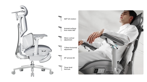 Level up your comfort with the HBADA X7 Al Lumbar-Tracking Ergonomic Chair 5