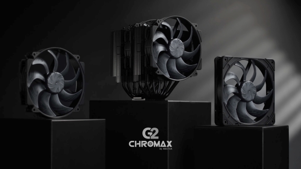 Open enlarged image Noctua announces all-black chromax versions of its NH-D15 G2 CPU cooler and NF-A14x25 G2 fans