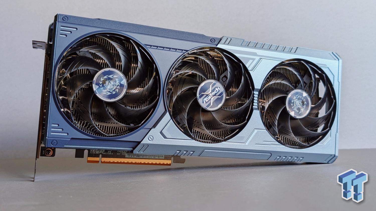 TweakTown Enlarged Image - ASRock's custom Radeon RX 9070 XT Monster Hunter Wilds Edition 16GB GPU.