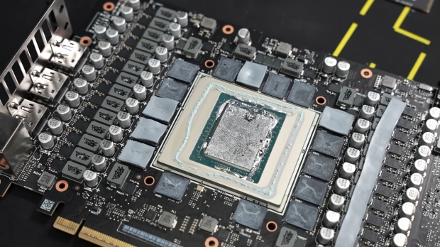 Underneath the hood of the ROG Matrix GeForce RTX 5090, image credit: der8auer/YouTube.