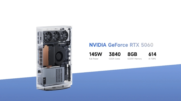 Minisforum's AtomMan G1 Pro mini PC has a desktop GeForce RTX 5060, looks like a PS5 4