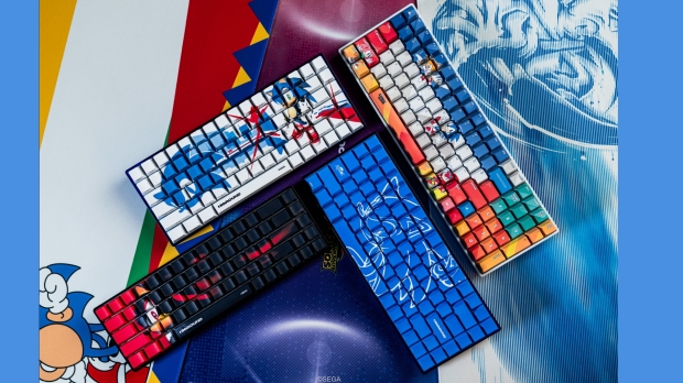 The Sega x Higround Collection also includes a range of Sonic keyboards, image credit: Higround/Sega.