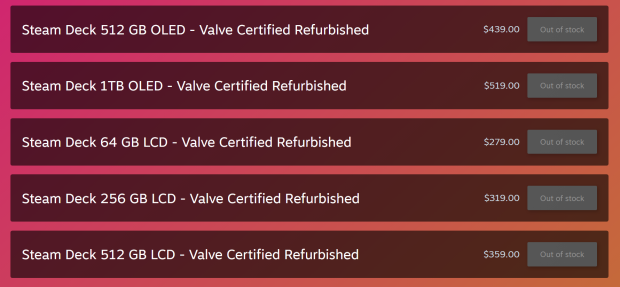 Valve ends production of cheapest Steam Deck model 45