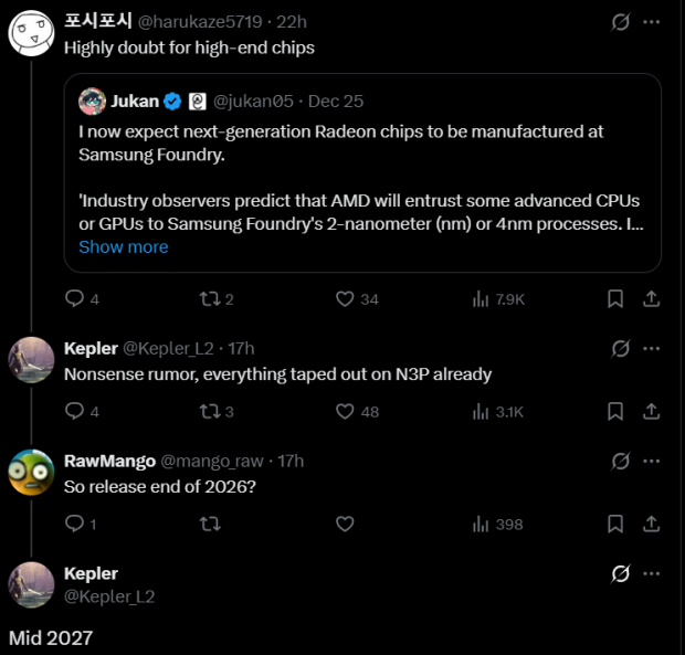 AMD's next-gen RDNA 5 GPU rumored for mid-2027 says leaker, will battle RTX 6090 42