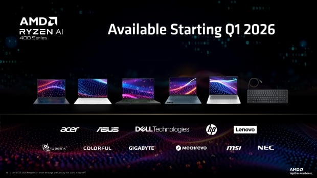 AMD's new Ryzen AI 400 series laptops will hit the market in next couple of months