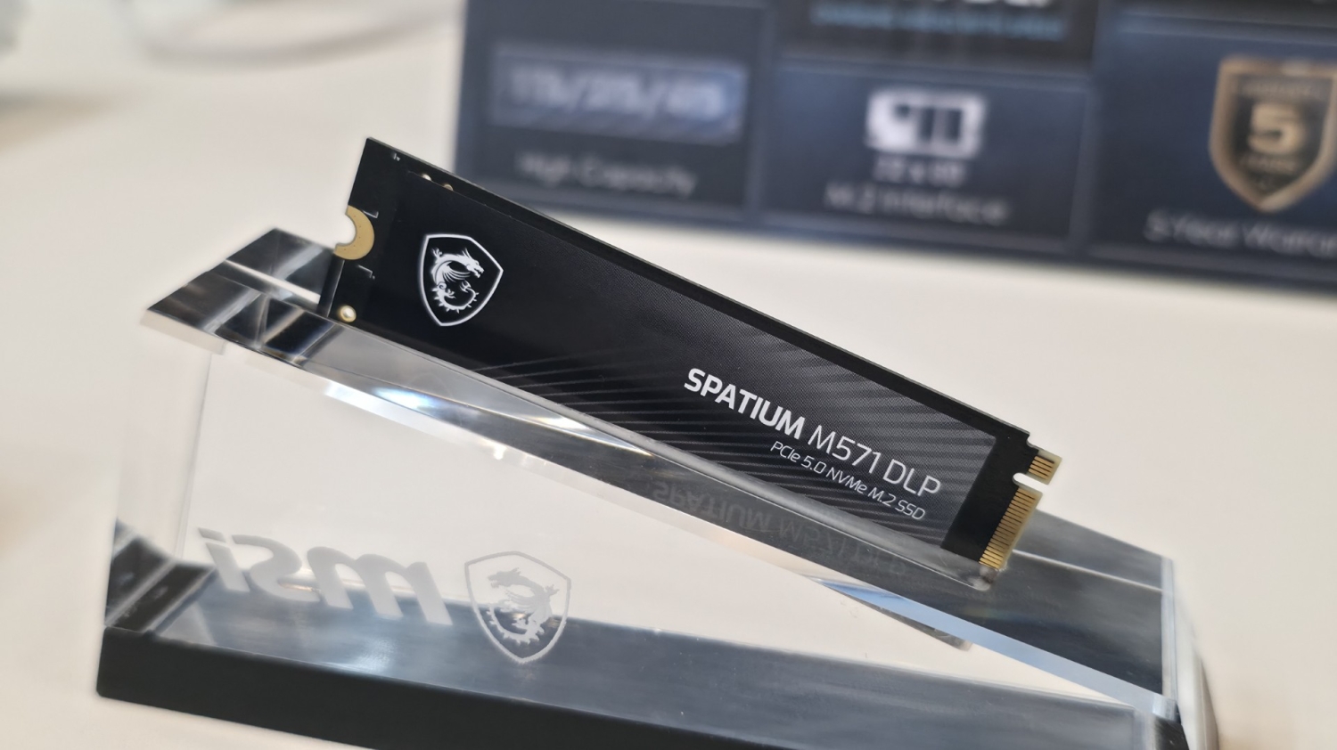 MSI unveils its flagship SPATIUM M571 DLP Gen5 SSD at CES 2026: up