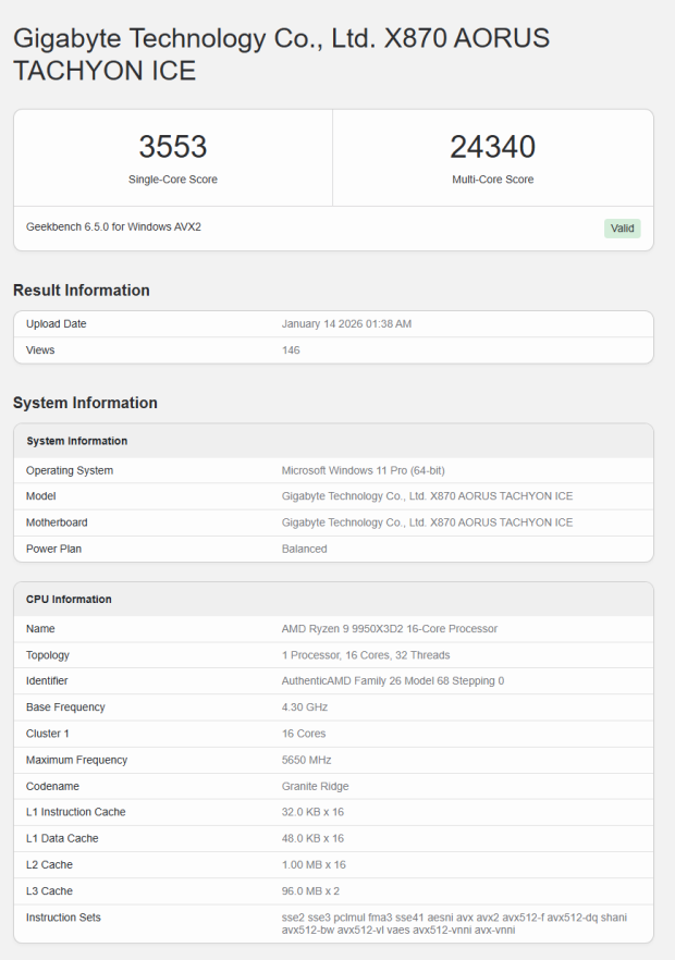 AMD Ryzen 9 9950X3D2 'Dual 3D V-Cache' CPU benched: beats 9950X3D with chunky 192MB L3 cache 56