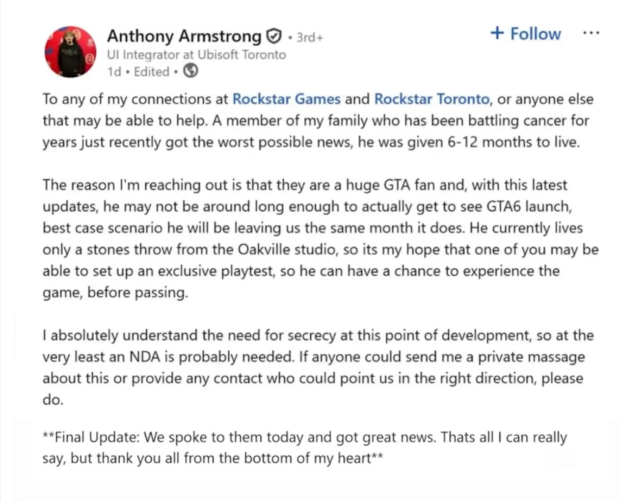 Grand Theft Auto 6 launches early for one very lucky fan 760