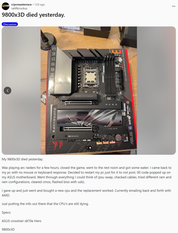 ASUS responds to claims its motherboards are nuking AMD Ryzen 9800X3D systems 200