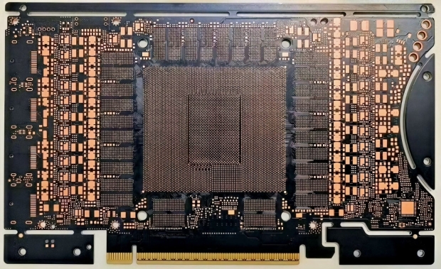 NVIDIA RTX PRO 6000 Blackwell PCB, ready for 96GB GDDR7 memory