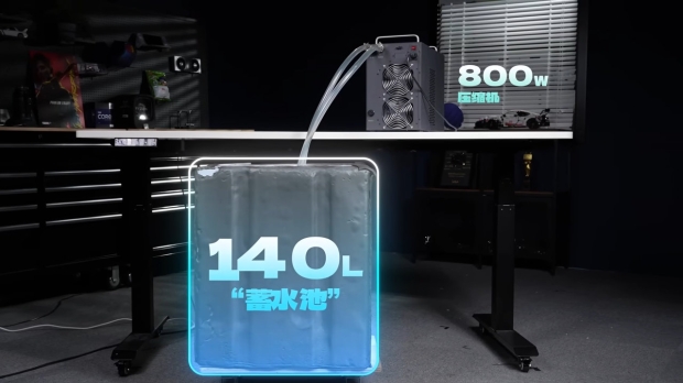 AMD Threadripper PRO 9995WX mod: custom IHS as waterblock, keeps CPU under 50W at 1550W power 305