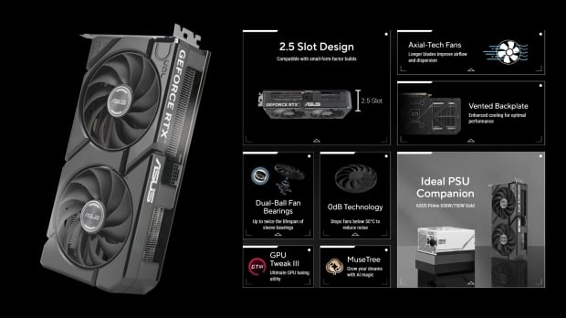 ASUS quietly launches new compact GeForce RTX 5070 graphics cards