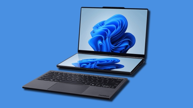 Lenovo's 'Modular AI PC' is a laptop with dual screens and a detachable keyboard
