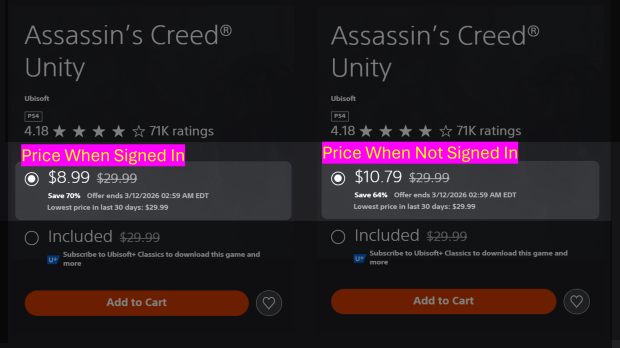 Report: Sony testing 'elastic pricing' on PlayStation Store, same games will cost more or less for different users 777