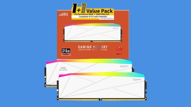 V-COLOR's new 1+1 Value Pack DDR5 memory includes one working module and one 'RGB Filler' 2
