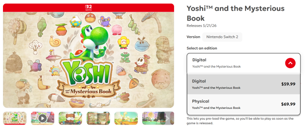 Nintendo price adjusts new Switch 2 games in US region, digital to be cheaper and physical more expensive 10