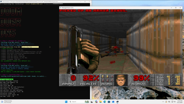 The most boring protocol on the Internet can now run DOOM, loading from nearly 2,000 text records 969