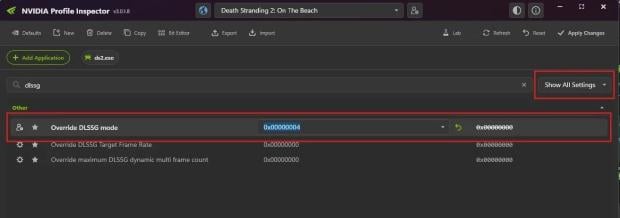 NVIDIA's Dynamic Multi-Frame Generation can be enabled before its official launch 165165