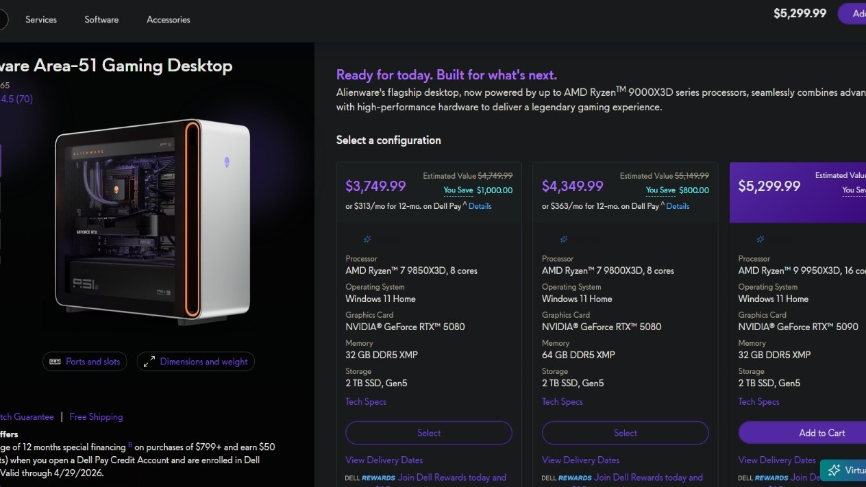 Alienware announces the first pre-built PC to feature AMD's flagship ...