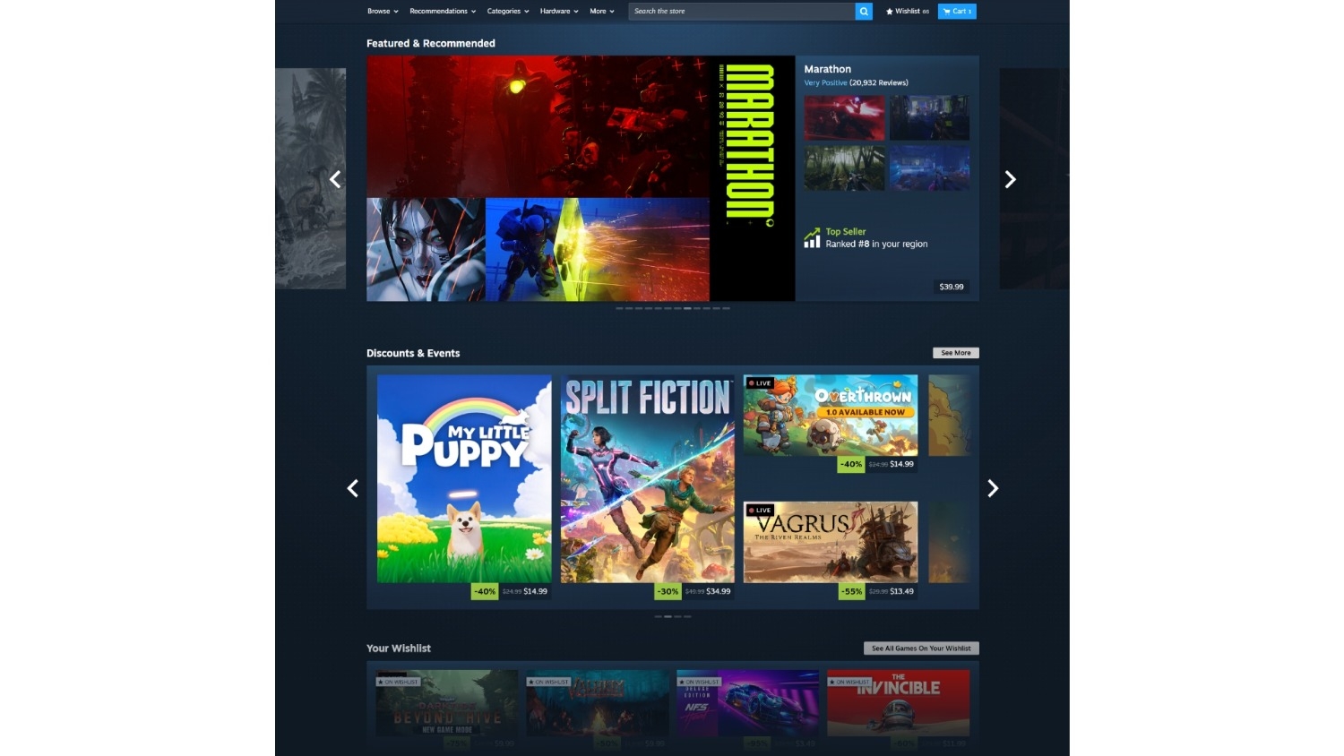 Valve updates Steam with a Store page refresh designed to make it ...