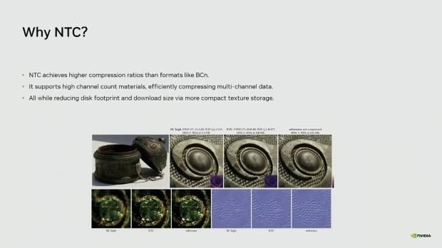 NVIDIA's Neural Texture Compression cuts VRAM usage from 6.5GB down to 970MB 2