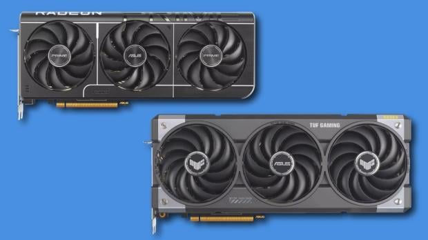 The ASUS Prime Radeon RX 9070 XT OC Edition and the ASUS TUF GAMING Radeon RX 9070 XT OC Edition.