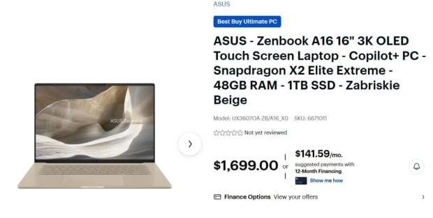 ASUS X2 Elite laptop series sees up to $350 price hike across the lineup just one day after launch 1