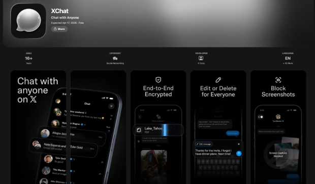 X's standalone messaging app XChat is now listed on the App Store 2