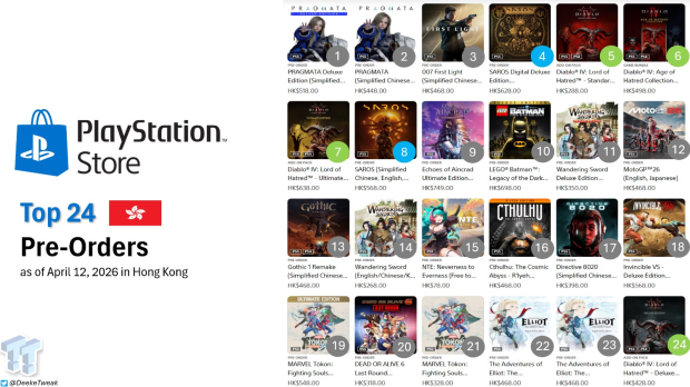 007 First Light, Pragmata, and Invincible VS top PlayStation Store pre-orders as PS5 owners anticipate new games 7