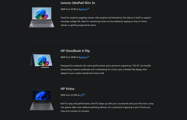 Microsoft's new college laptop bundle comes with $500 in free extras in a direct push against the MacBook Neo 1