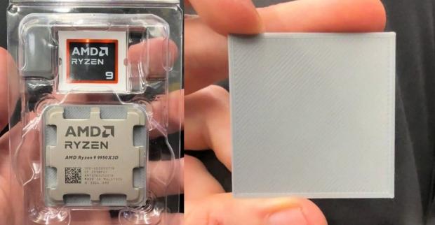 Redditor gets a cheap Ryzen 9 9950X3D, only to find the entire CPU missing under a 3D-printed base 2