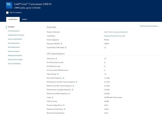Intel quietly launches the Core 7 245HX, and it's confusing 12312451512512521