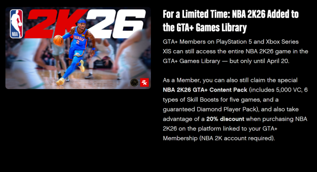 Take-Two, 2K Games using GTA+ as unique version of Game Pass subscription 226