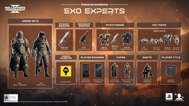 New Helldivers 2 Exo Experts warbond adds two upgraded mechs, including EXO-55 Breakthrough with nifty ballistics shield 3