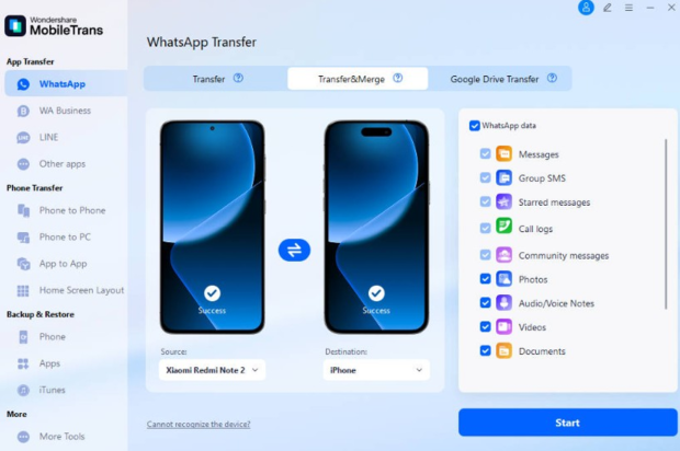 Wondershare MobileTrans: The Safest Way to Transfer, Back Up, and Restore WhatsApp Data 2
